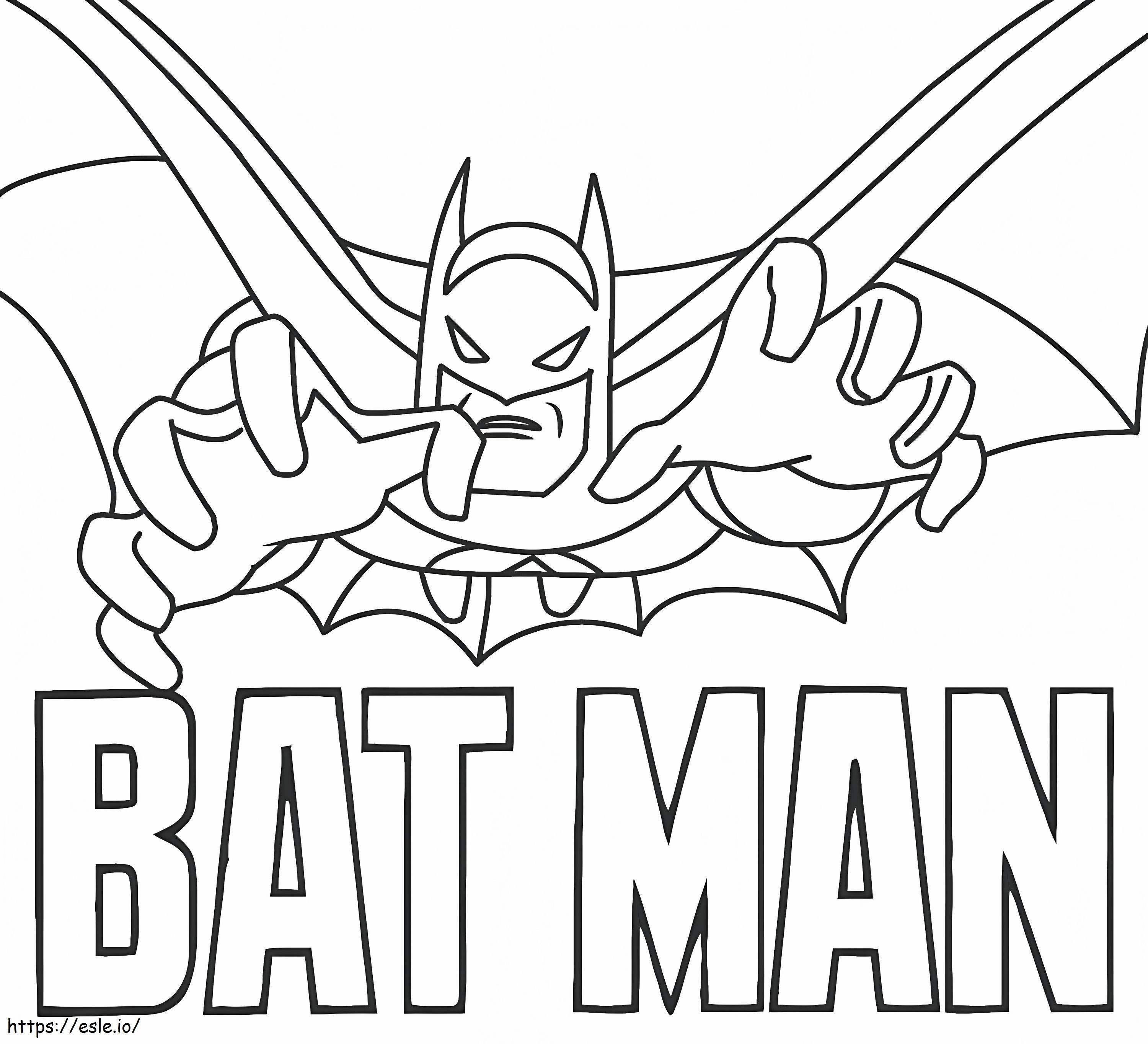 バットマン5 ぬりえ - 塗り絵