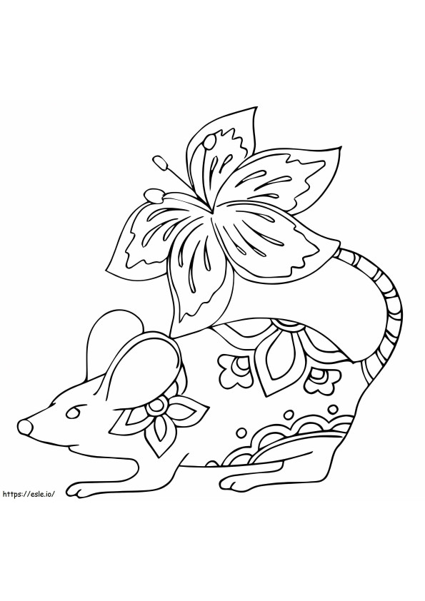 Flower Rat Alebrijes