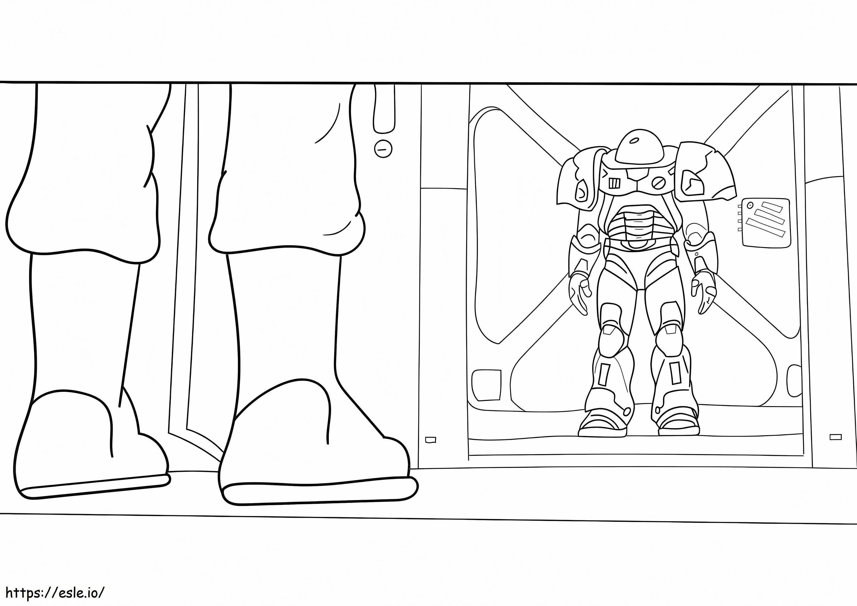 Buzz Lightyears Suit coloring page