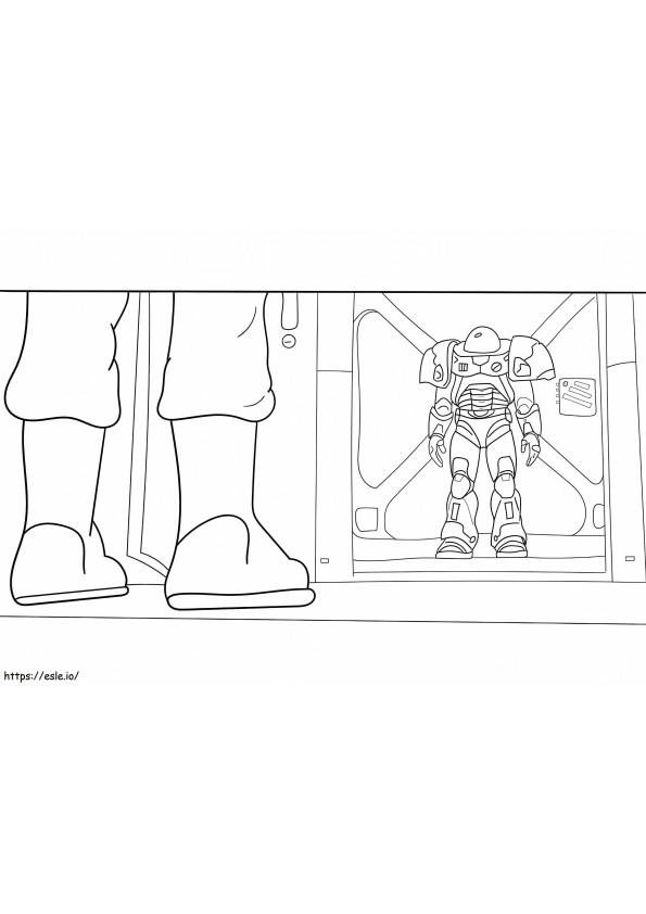 Buzz Lightyears Suit coloring page