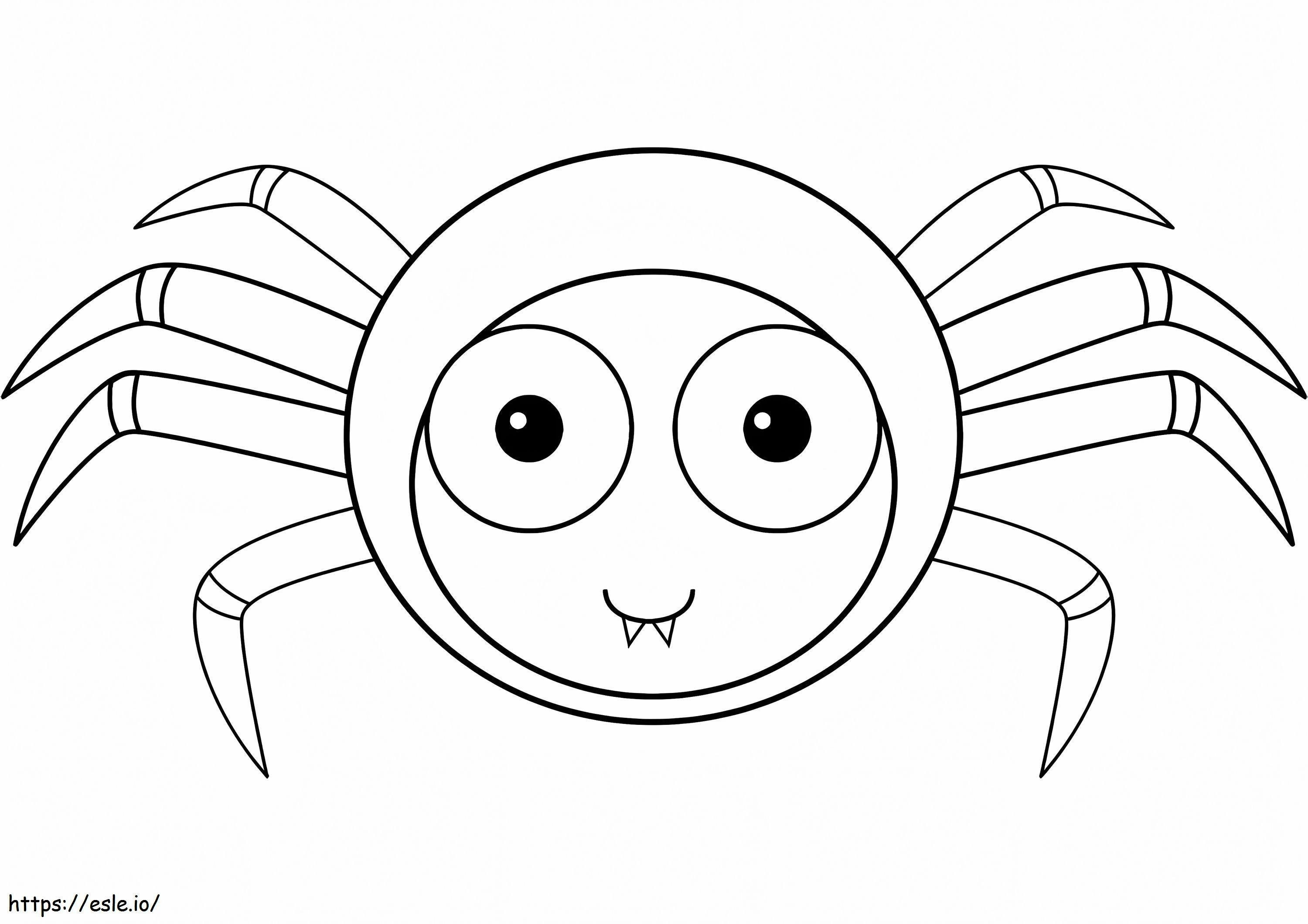 Coloriage Bonne araignée à imprimer dessin