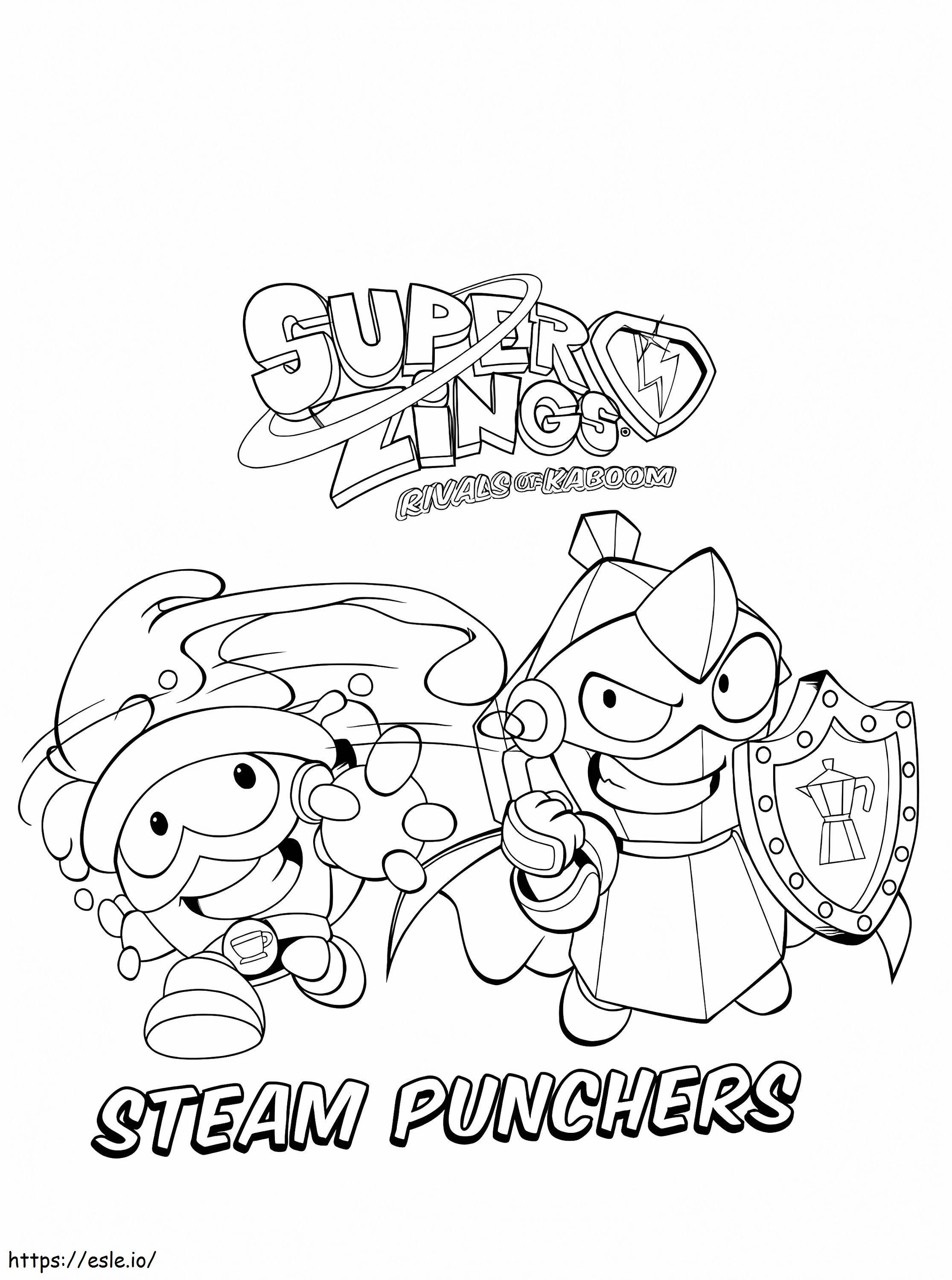 Steam Punchers Superzings coloring page