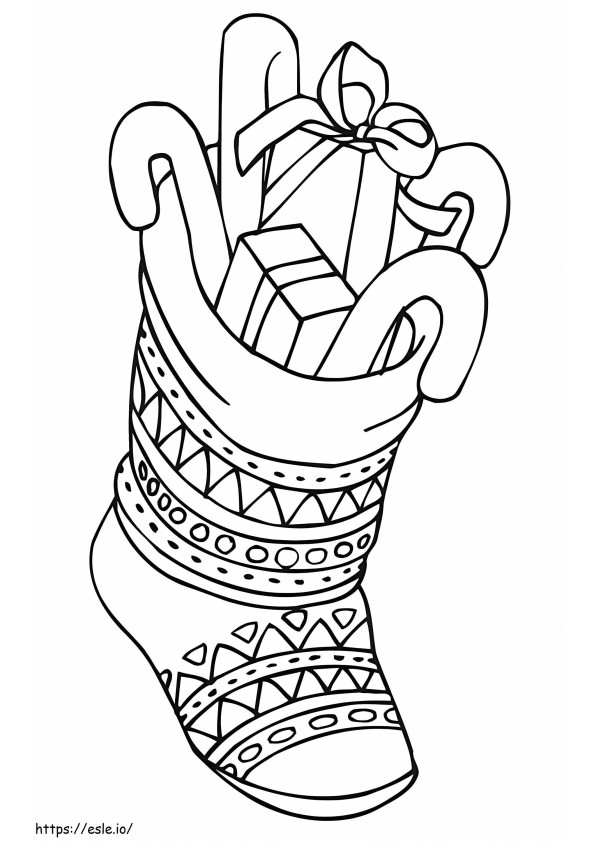 Christmas Stocking 6 coloring page
