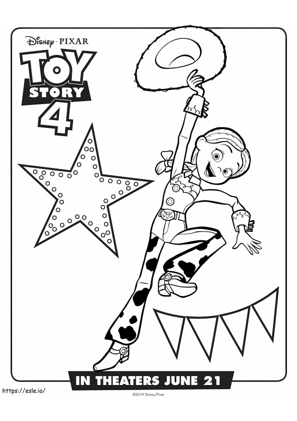1559981807 Jessie Toy Story 4 A4 coloring page