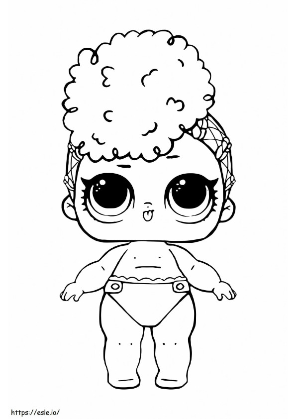 LOL Baby Independence Day coloring page