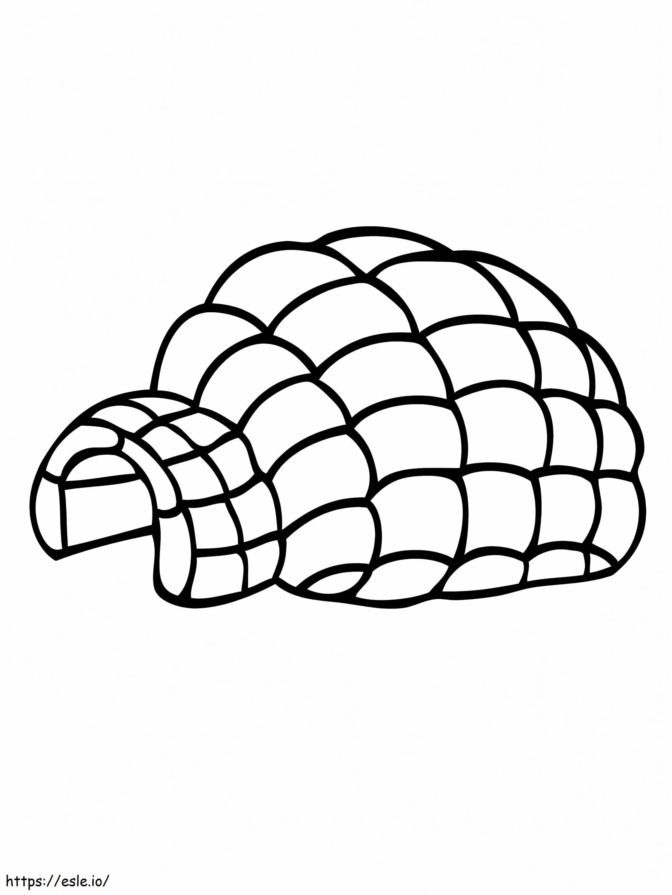 Igloo For Kids coloring page