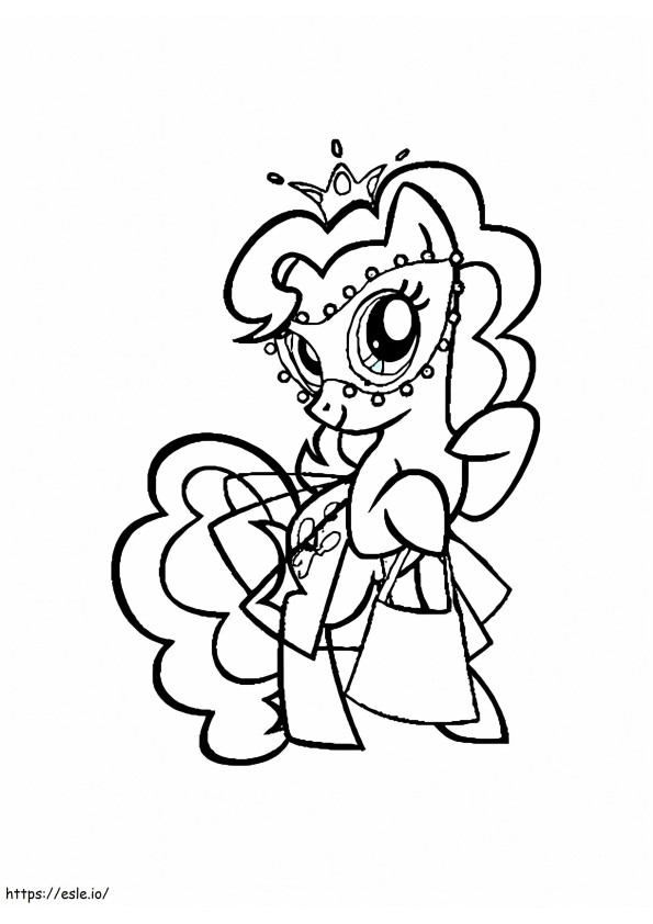 Pinkie Pie Goes Shopping coloring page