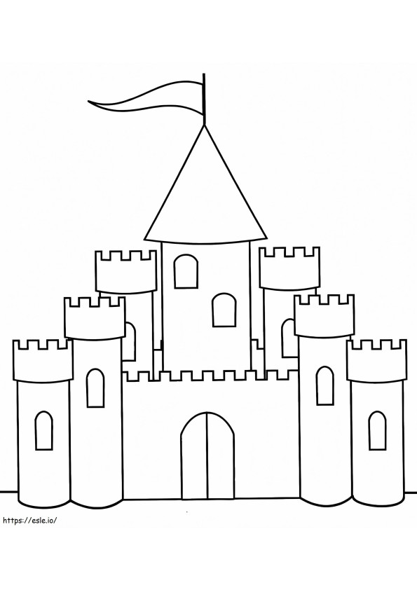 Täydellinen linna värityskuva