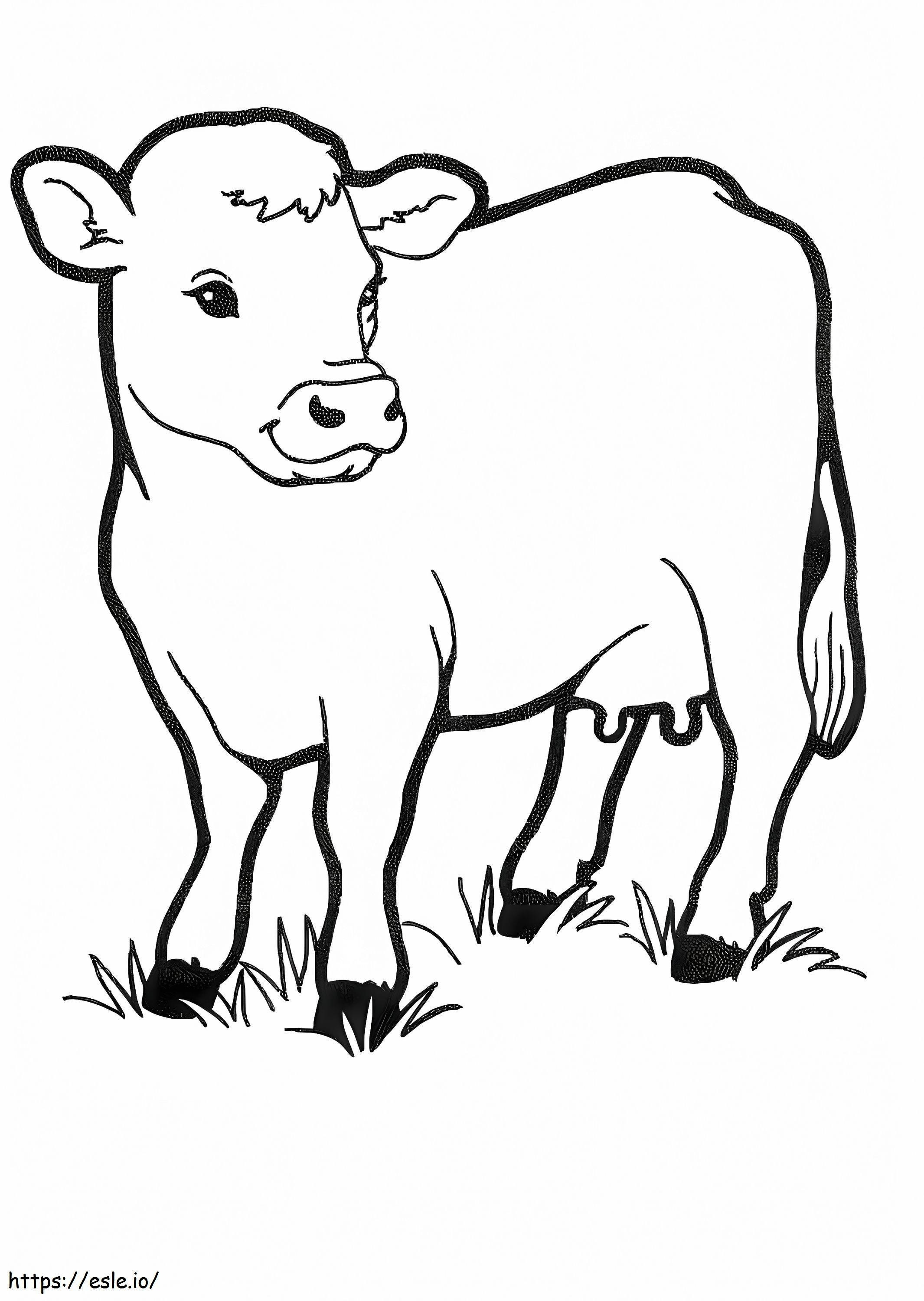 Coloriage Vache 7 à imprimer dessin