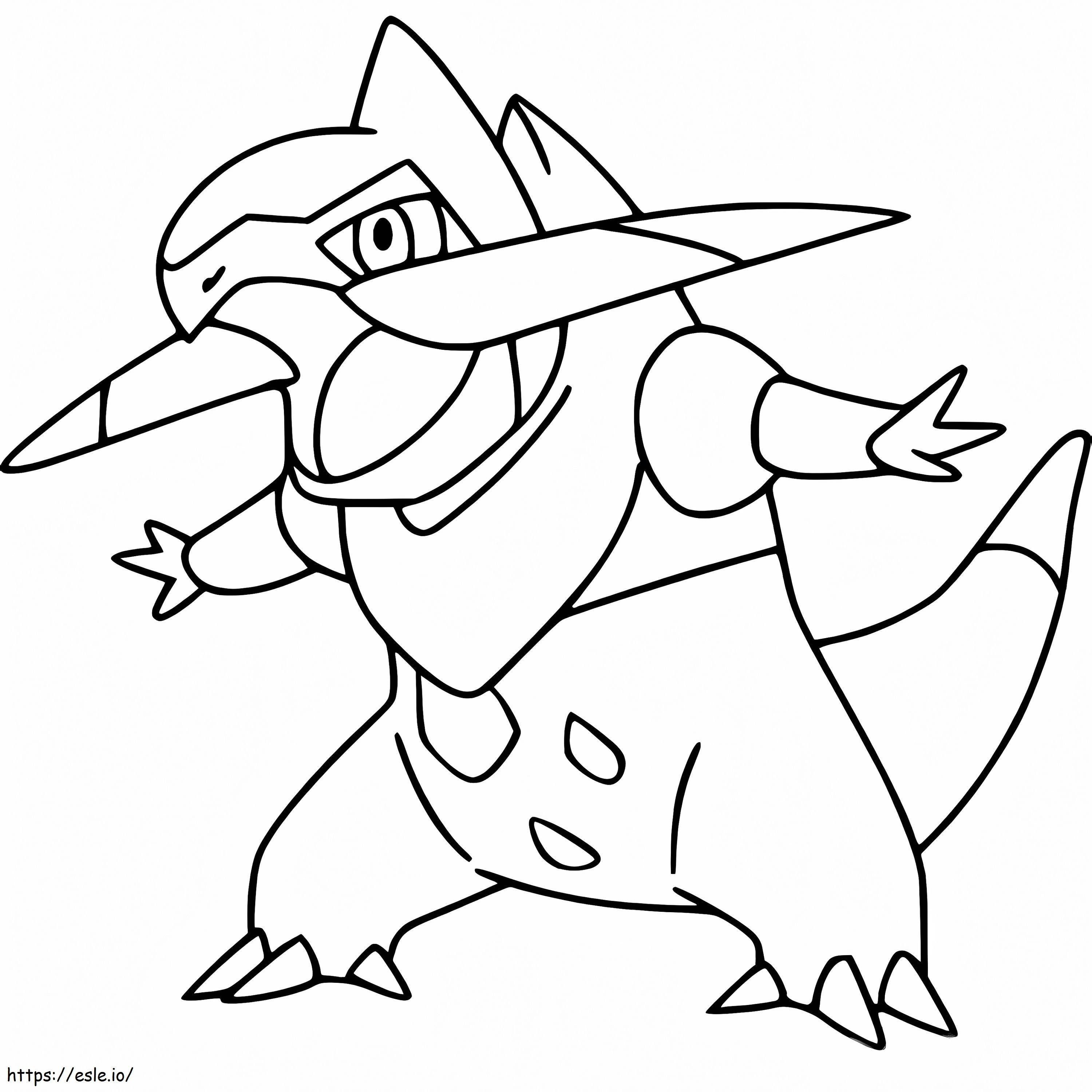 Pokemon Fraxure Gen 5 Gambar Mewarnai