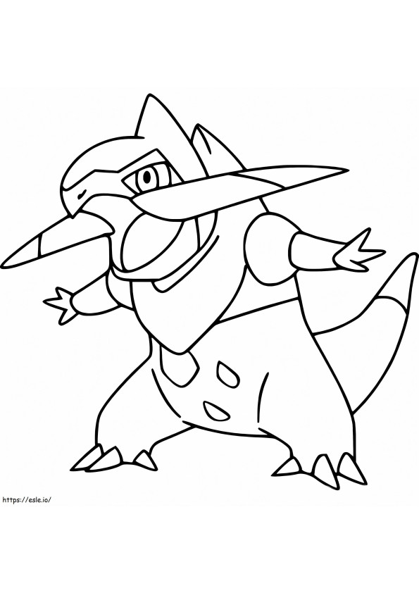 Coloriage Pokémon Fraxure Gen 5 à imprimer dessin