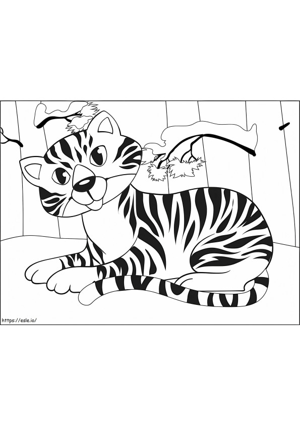 Little Tiger coloring page