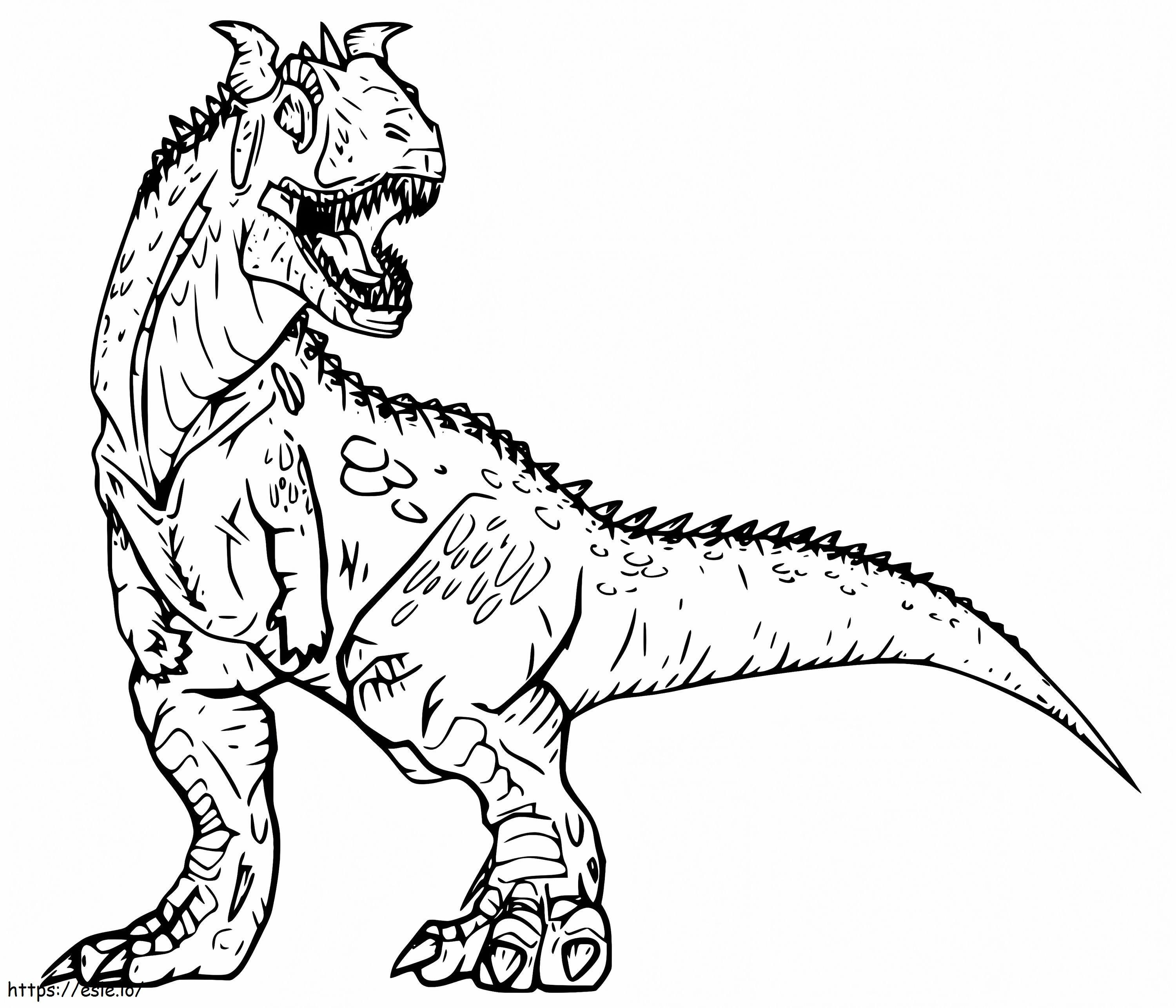 Scary Carnotaurus coloring page