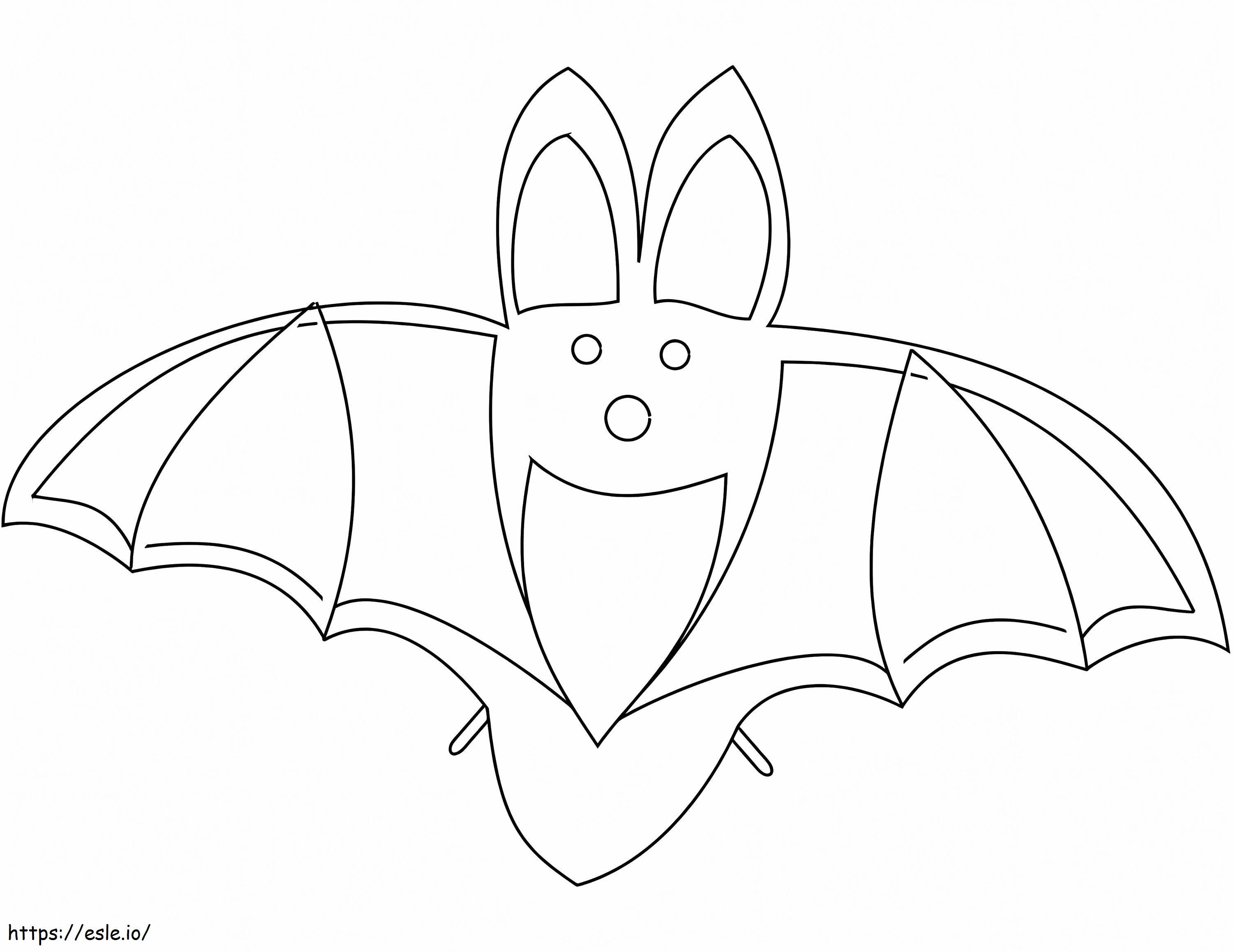 Morcego Simples para colorir