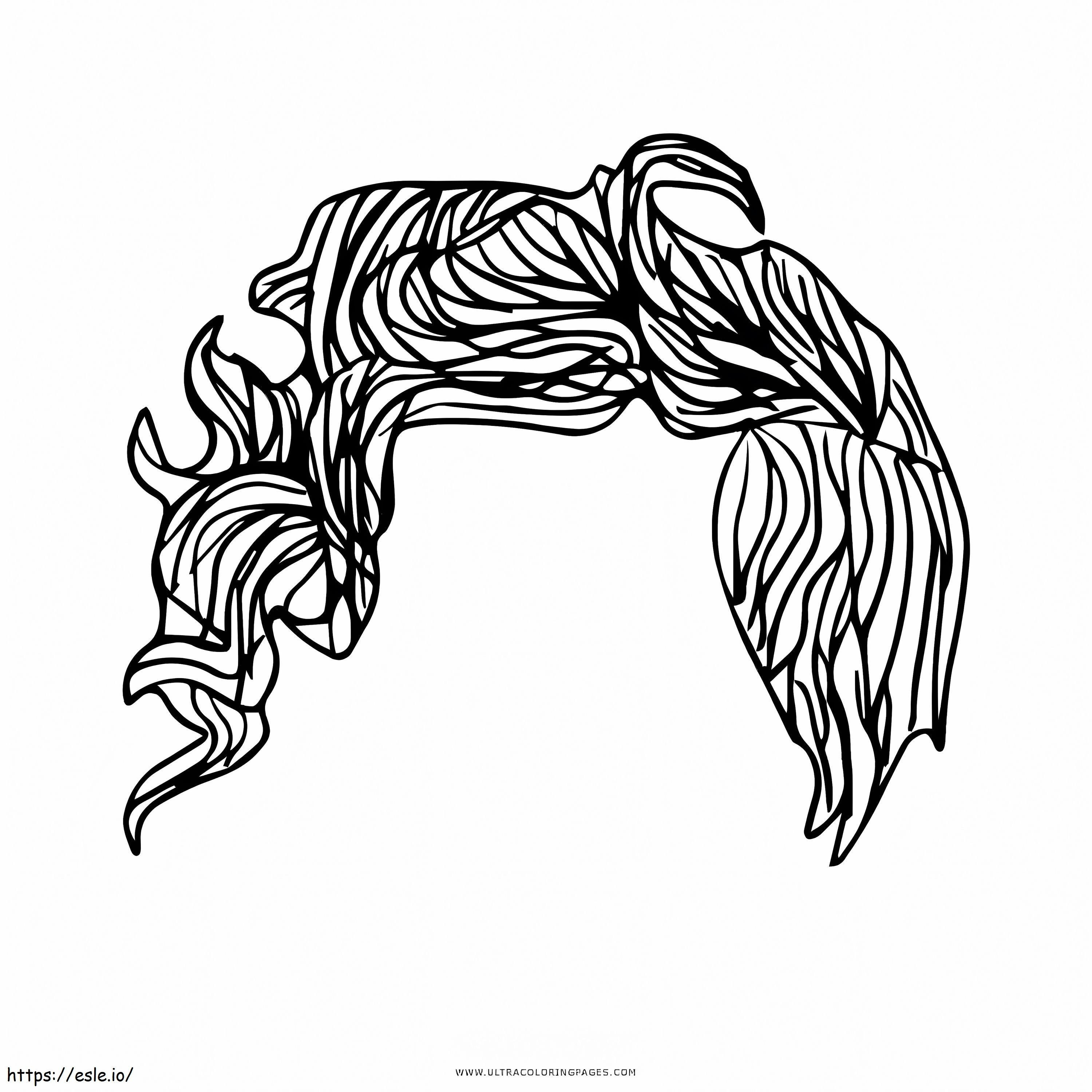 Curly Hair 1 coloring page