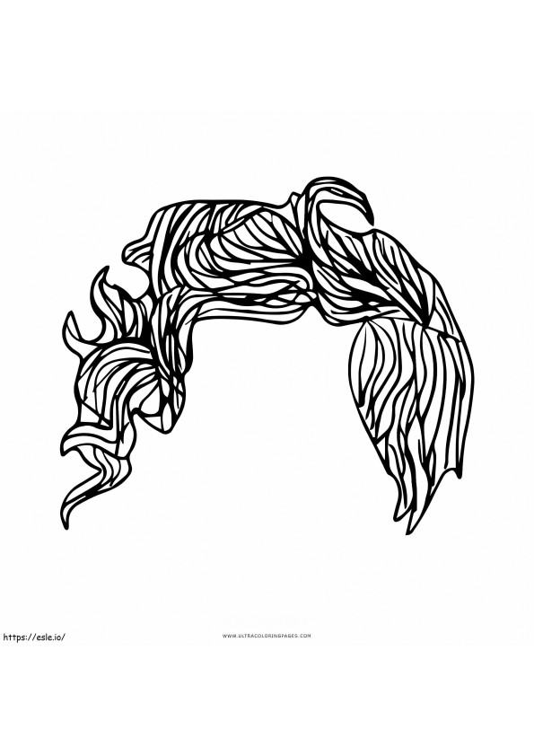 Curly Hair 1 coloring page