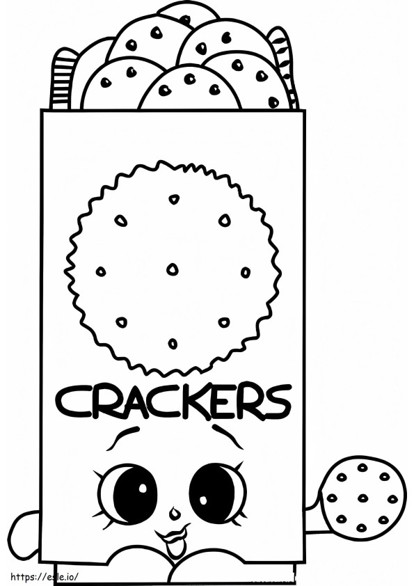 Chris P Crackers Shopkins coloring page