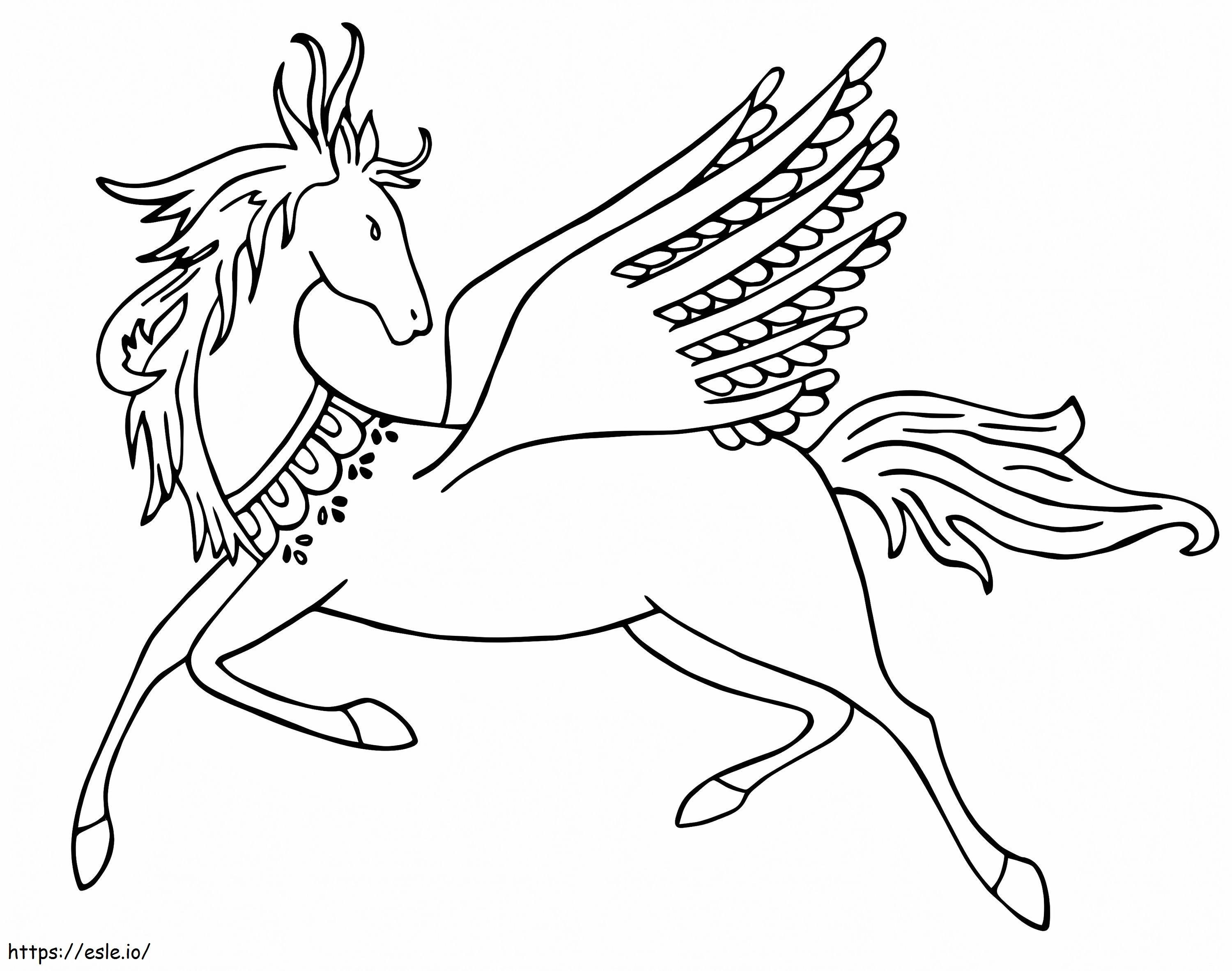 Pegasus Alebrijes Gambar Mewarnai