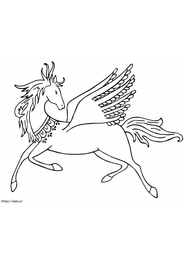 Pegasus Alebrijes kleurplaat