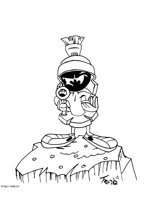 Marvin The Martian 14 coloring page
