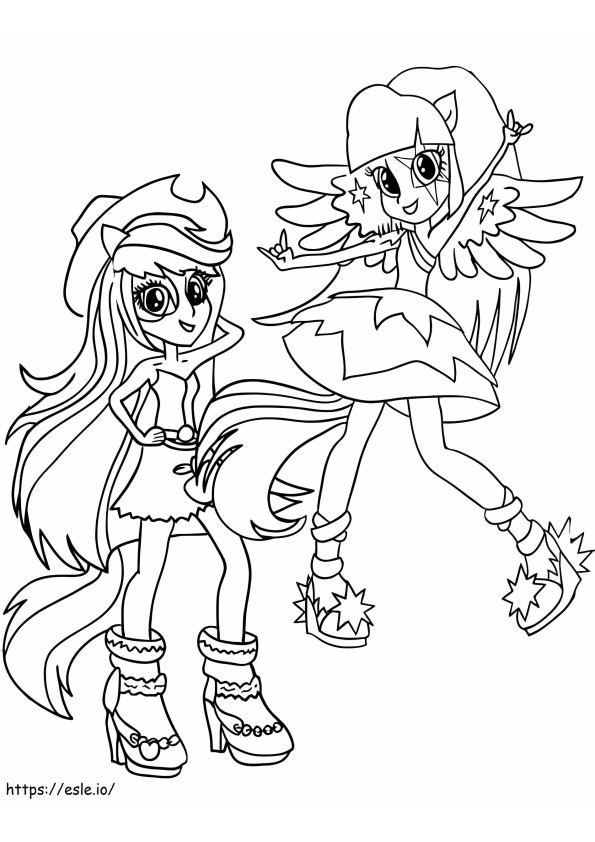 Equestria Girls 2 coloring page