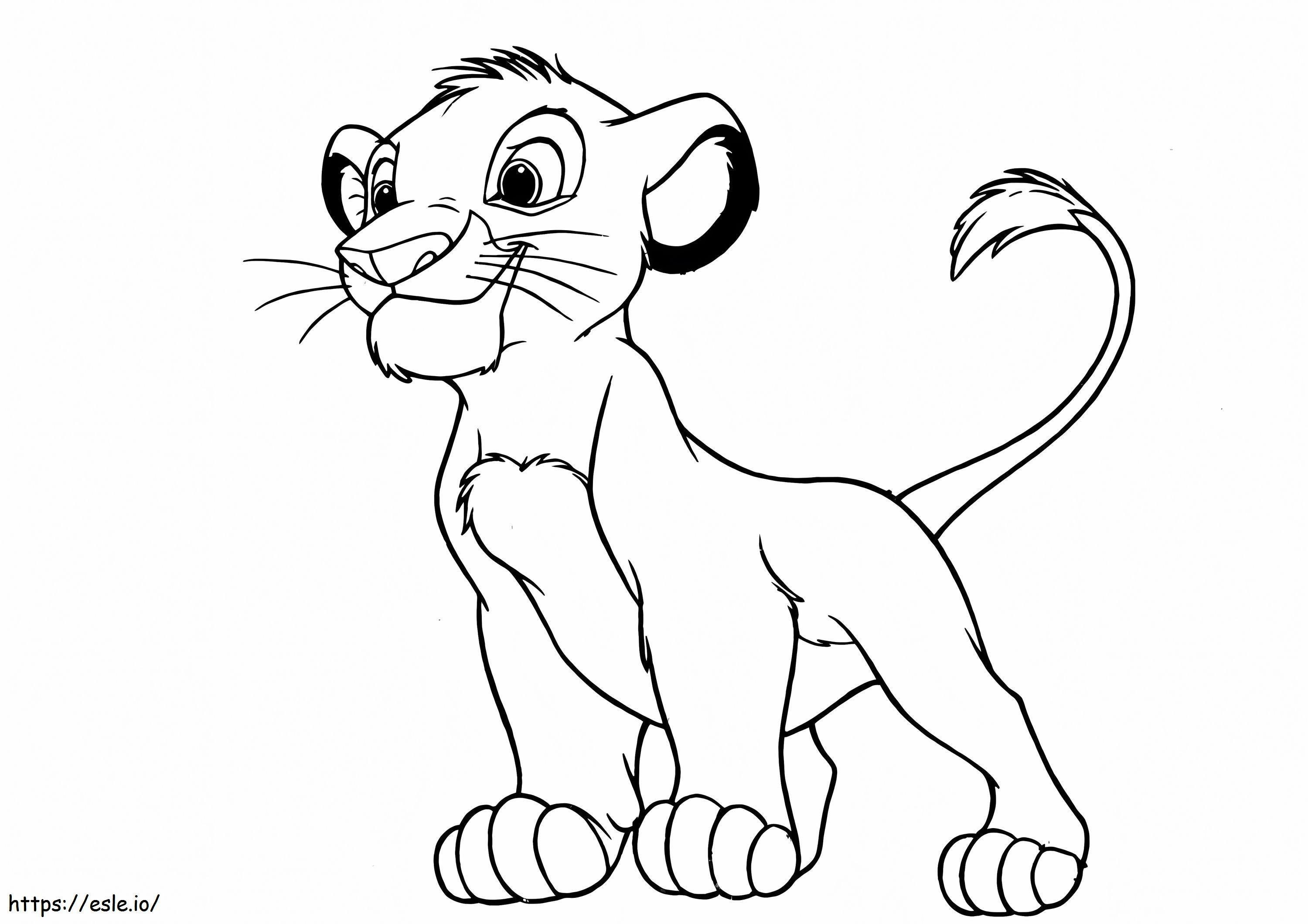 Simba Basic coloring page