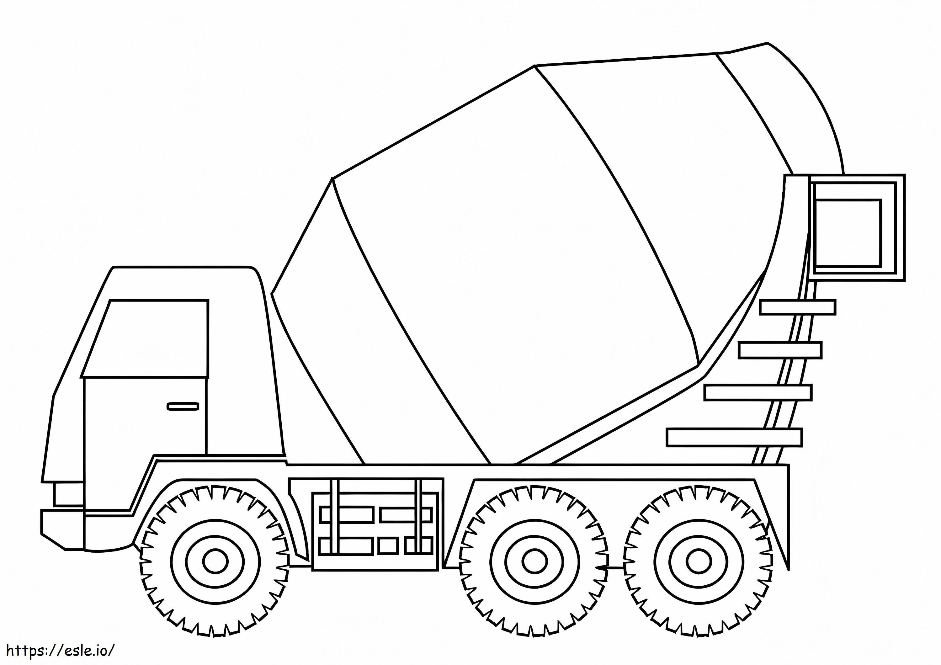 Construction Truck coloring page