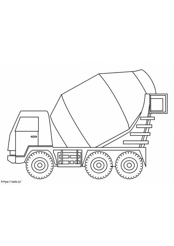 Construction Truck coloring page