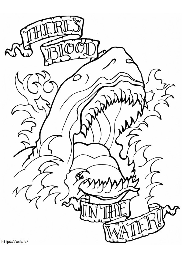 Monster Tattoo coloring page