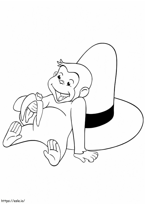 1534818669 George Eating A4 coloring page