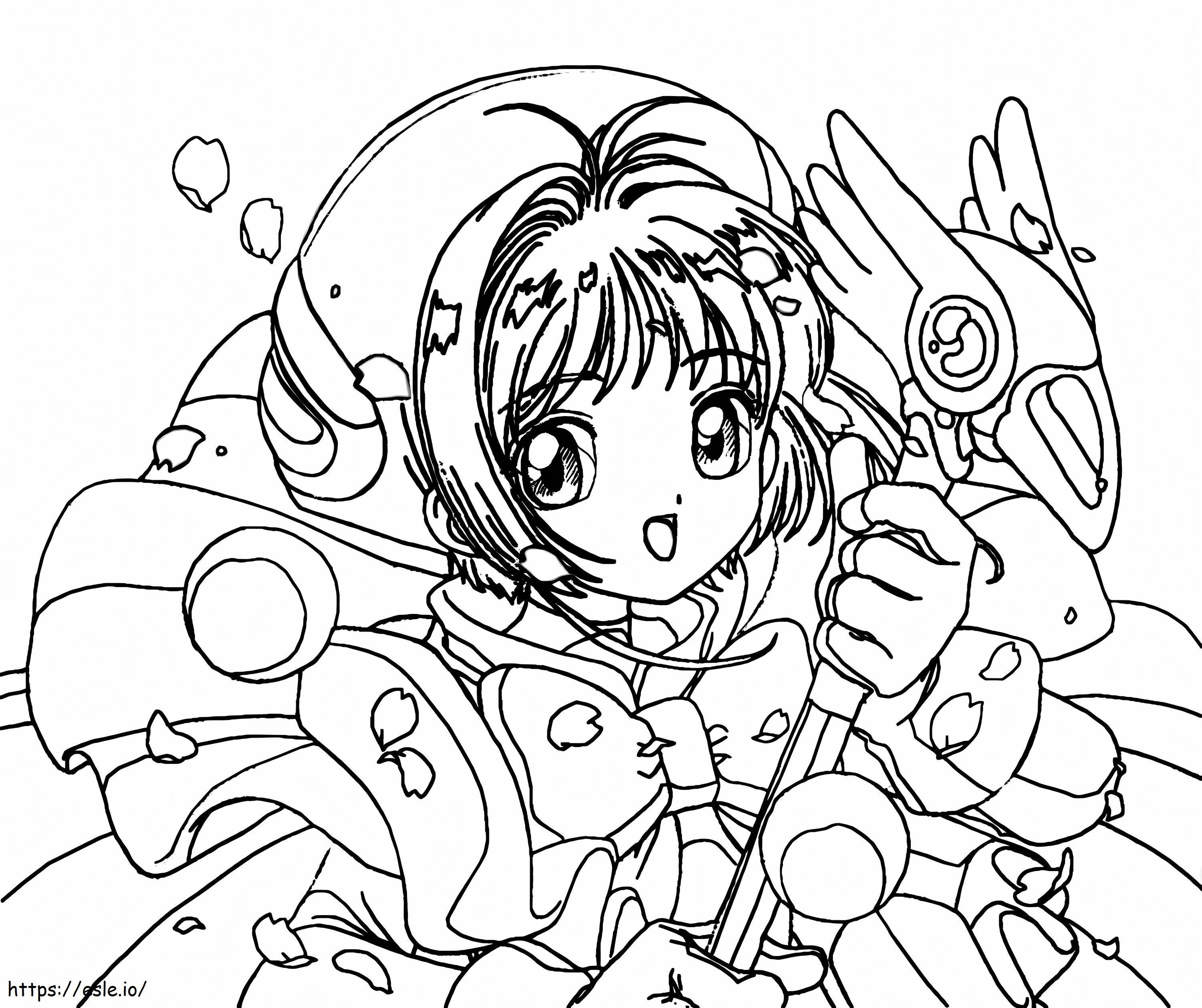 Anime Girl Eyes coloring page