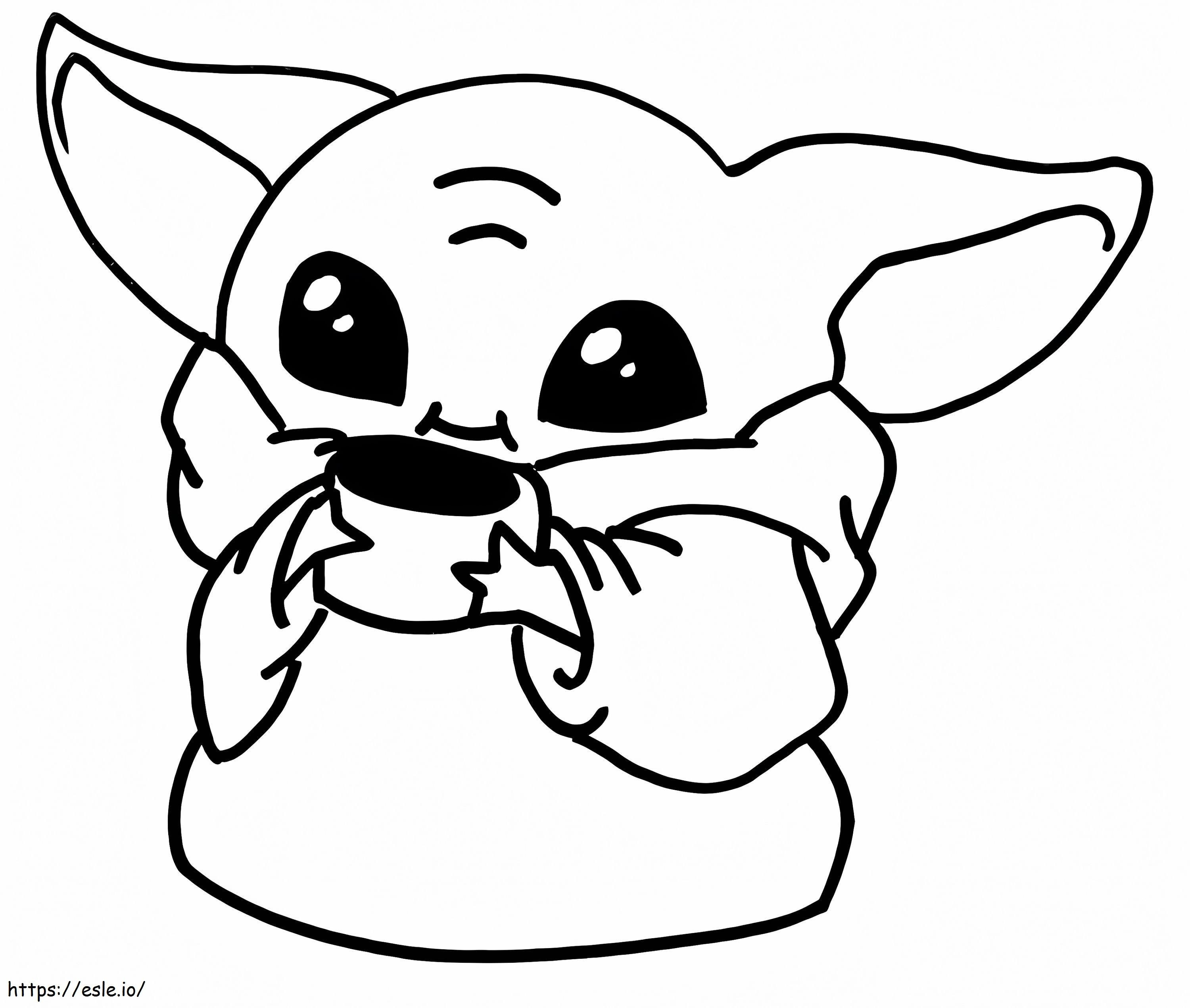 Baby Yoda 6 coloring page