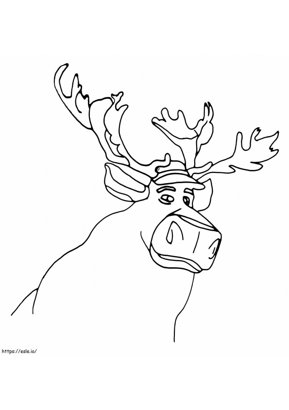 Caribou Reindeer From Norm Of The North coloring page