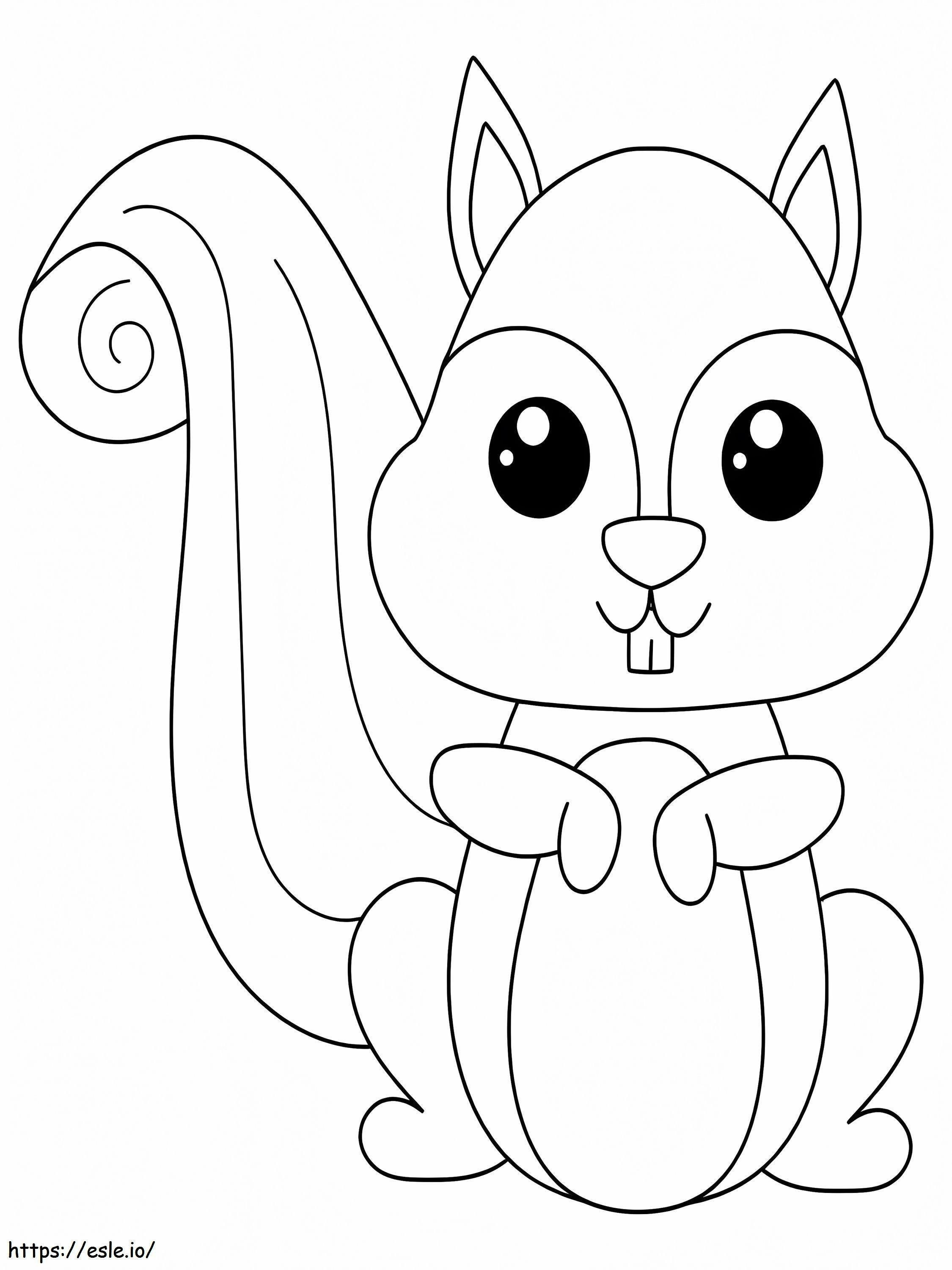 Perfect Squirrel coloring page