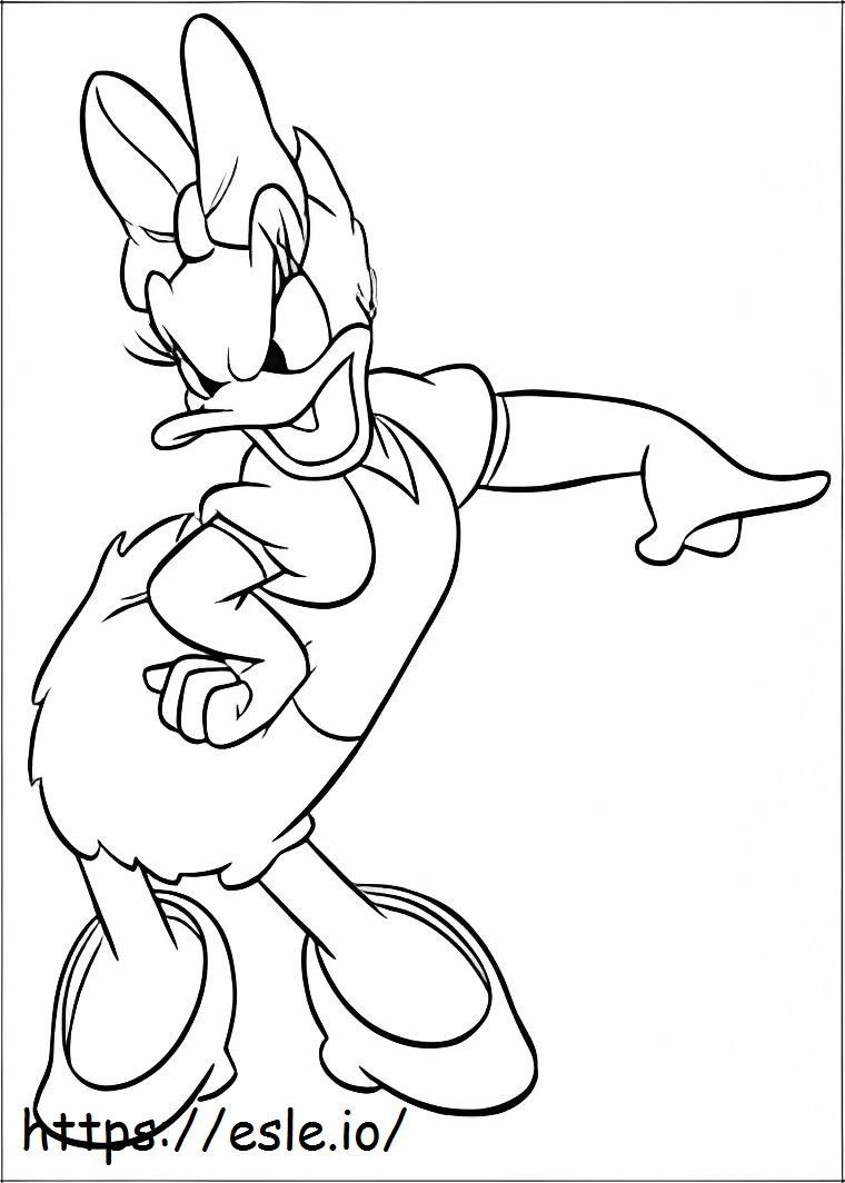 Coloriage Canard marguerite en colère à imprimer dessin