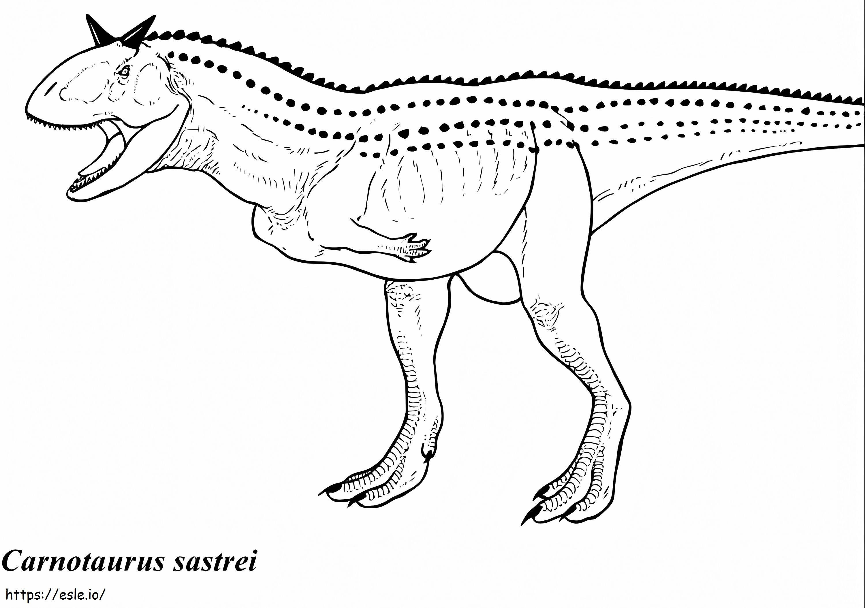 Carnotaurus Sastrei da colorare