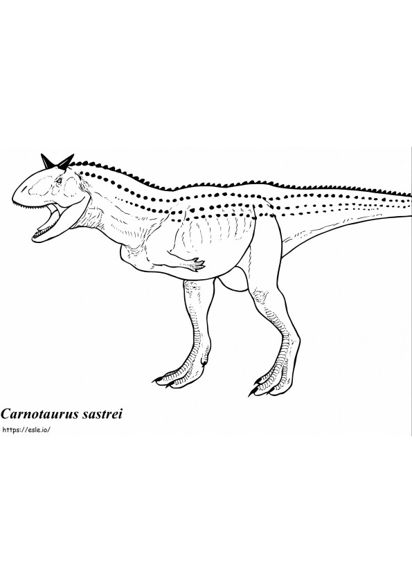 Karnotaurus Sastrei Gambar Mewarnai
