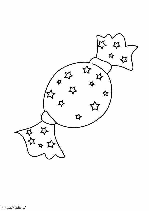 Simple Candy coloring page
