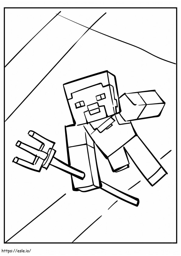 Drawing Of Steve coloring page
