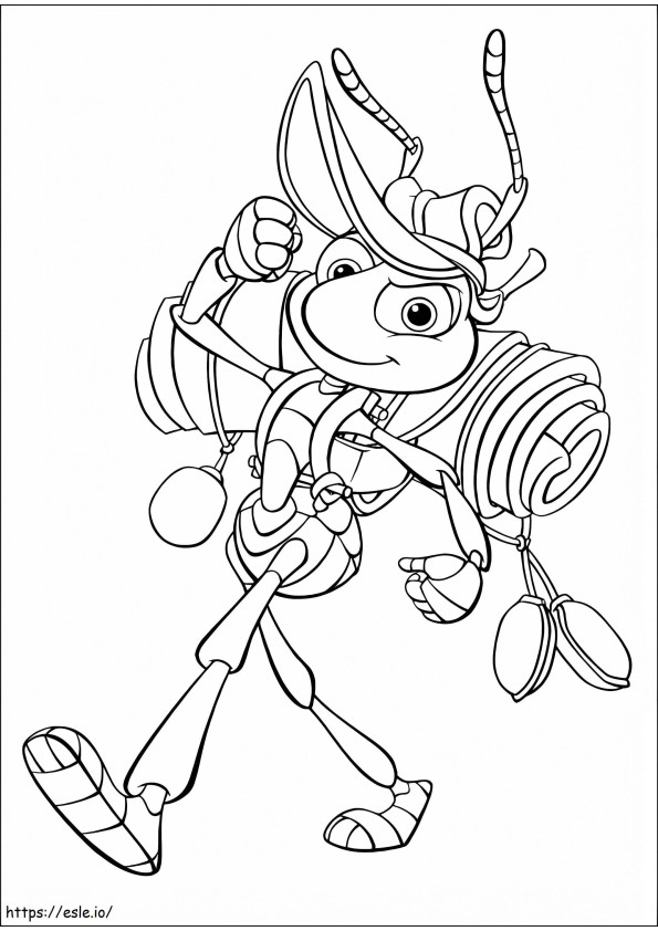 Flik Goes On A Picnic coloring page