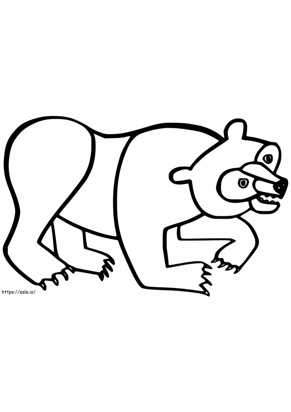 Niedźwiedź Brunatny 15 kolorowanka