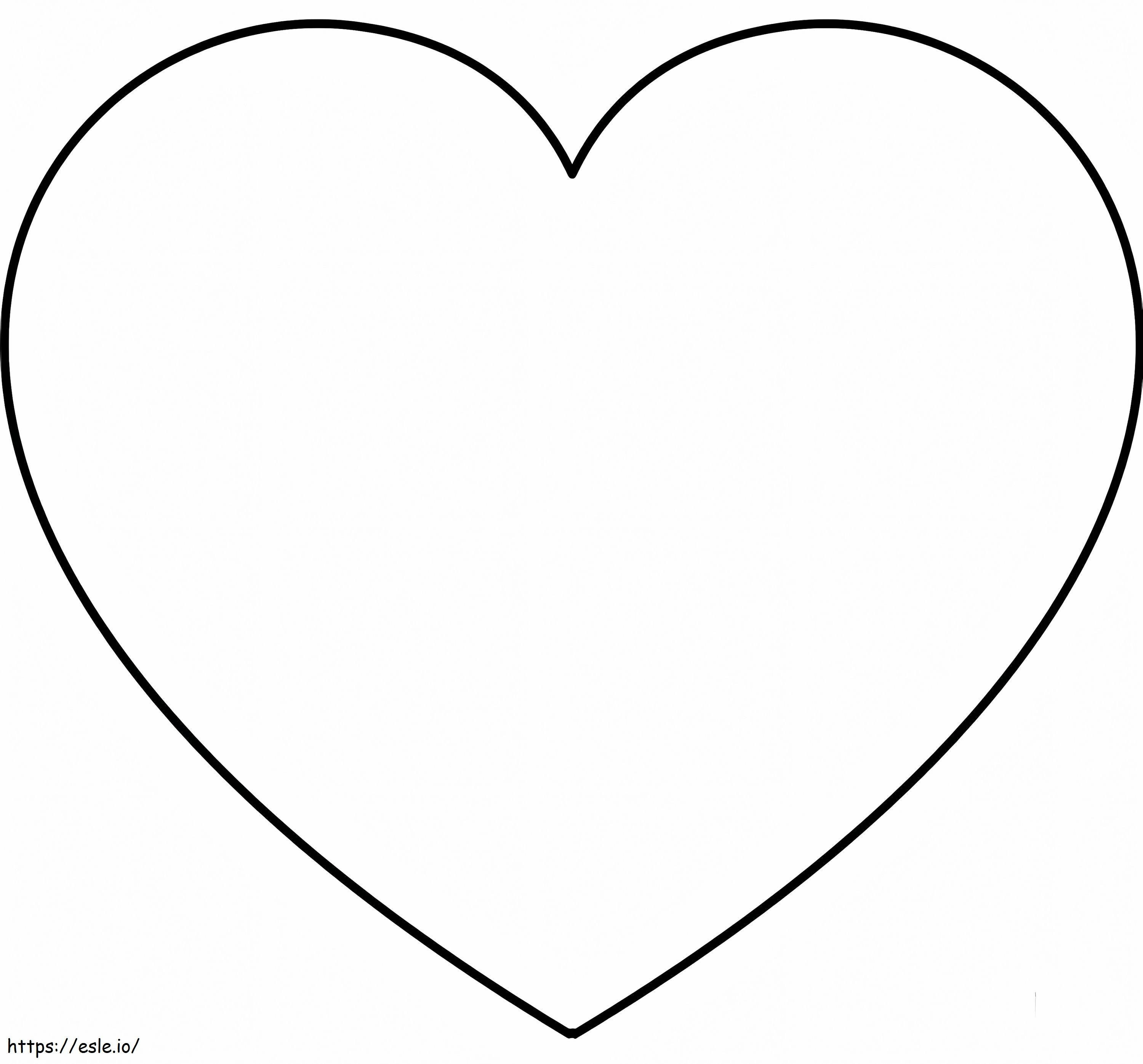 A Heart coloring page