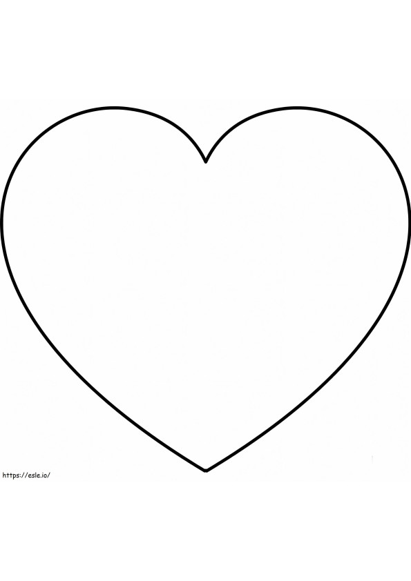 A Heart coloring page