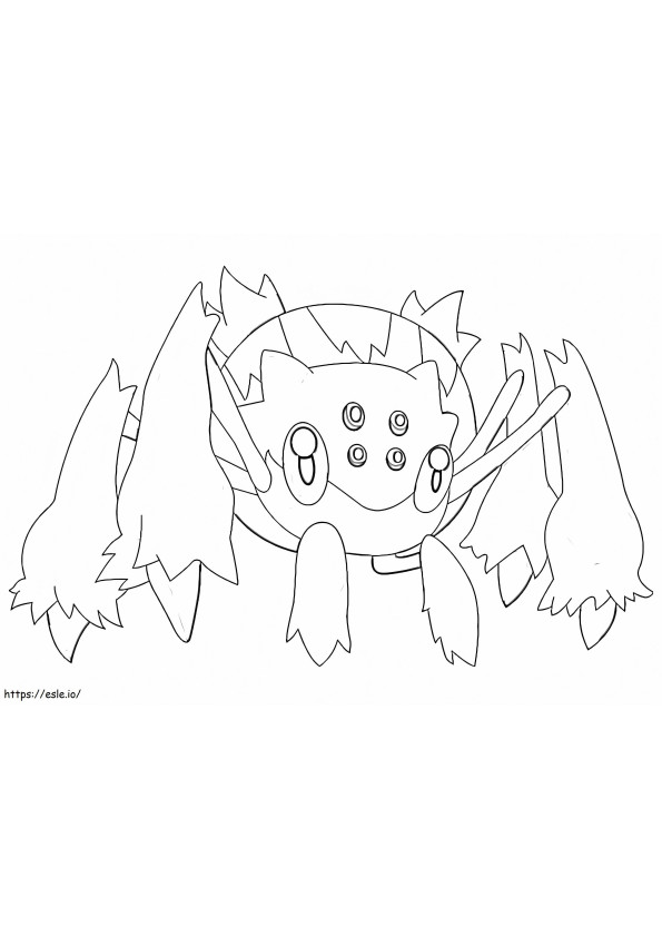Coloriage Galvantula Pokémon 2 à imprimer dessin