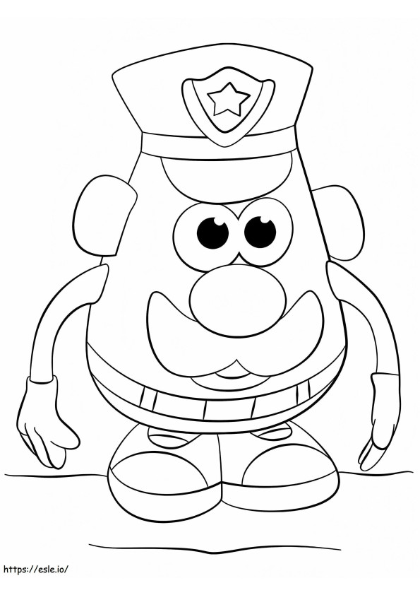 Mr. Potato Head Polizei ausmalbilder
