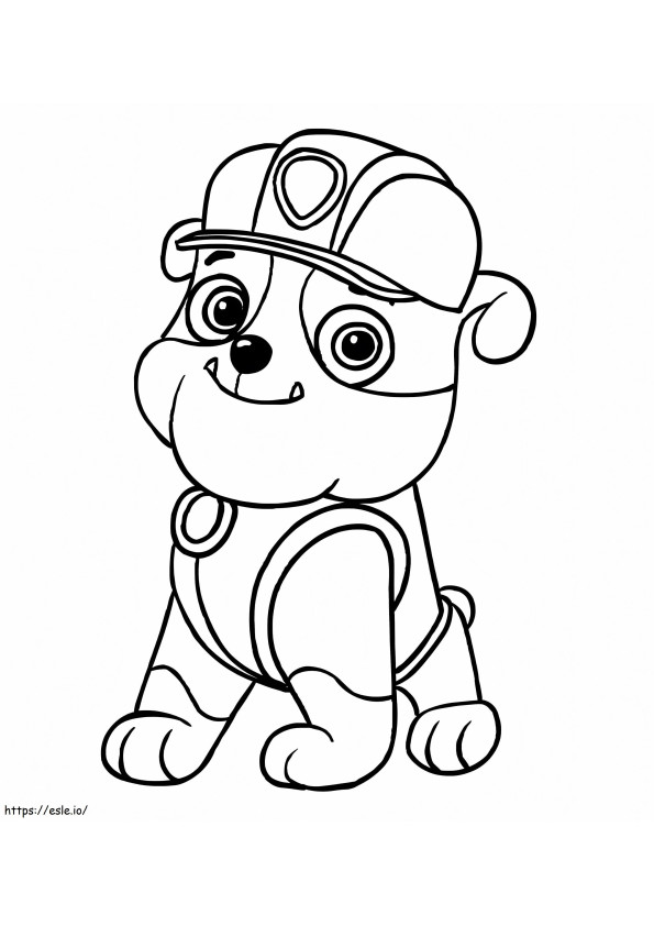 Baby Rubble coloring page