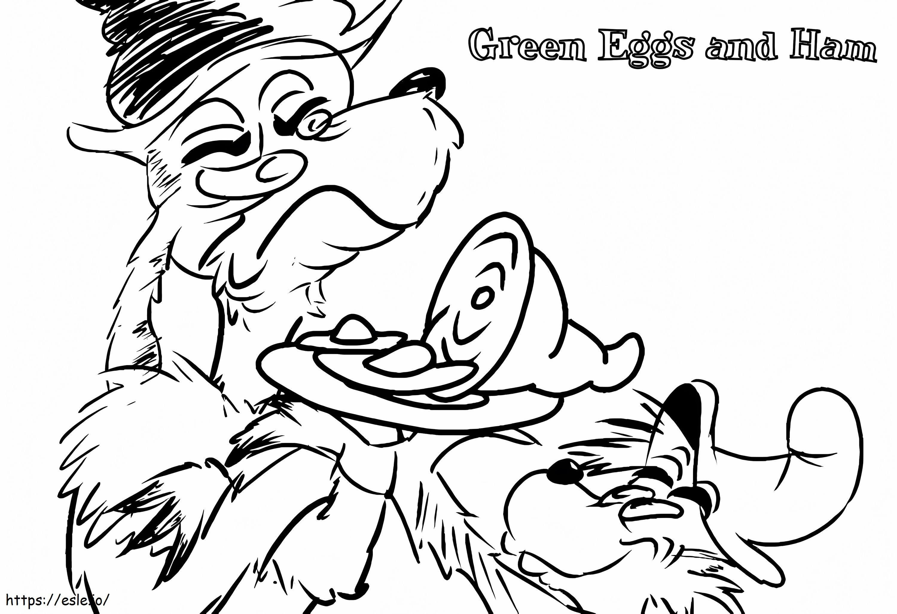 Green Eggs And Ham 17 coloring page