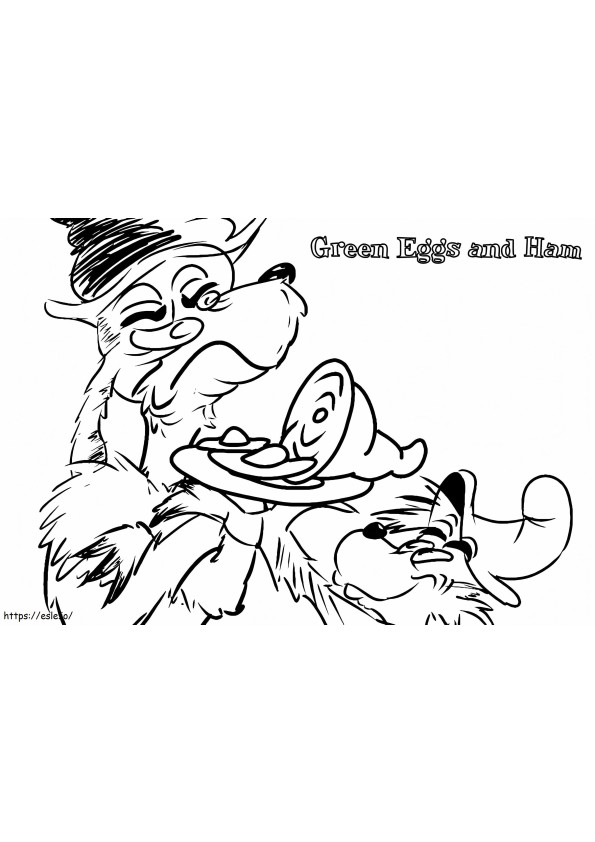 Green Eggs And Ham 17 coloring page