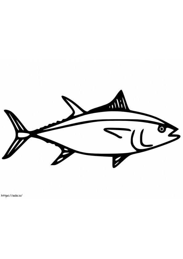 Skipjack Tuna coloring page