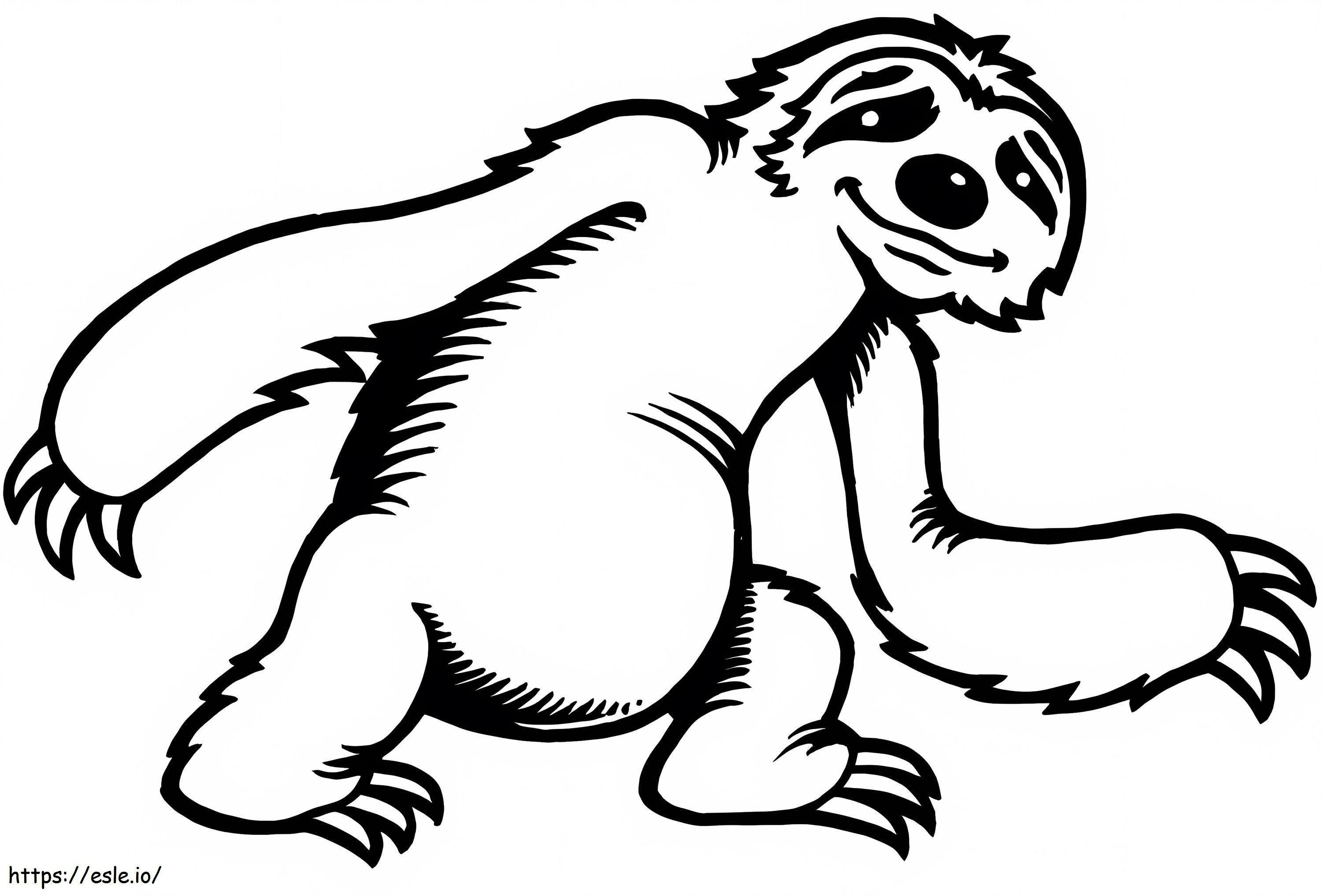 Sloth 4 coloring page